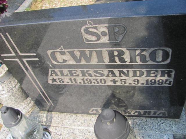 Aleksander ĆWIRKO 1930 Gdynia - Grobonet - Wyszukiwarka osób pochowanych