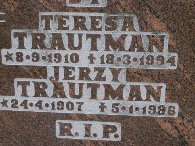 Jerzy TRAUTMAN 1907 Gdynia - Grobonet - Wyszukiwarka osób pochowanych