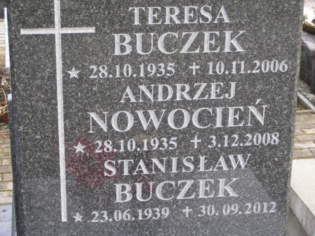 Andrzej NOWOCIEŃ 1935 Gdynia - Grobonet - Wyszukiwarka osób pochowanych