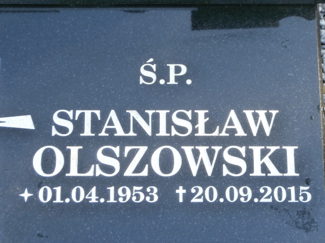 Stanisław OLSZOWSKI 1953 Gdynia - Grobonet - Wyszukiwarka osób pochowanych