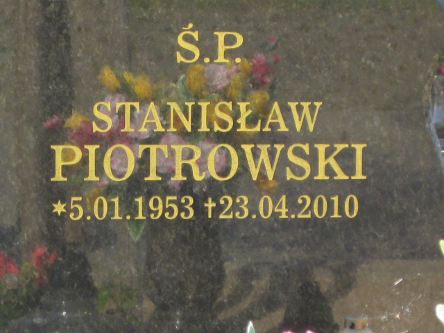 Stanisław PIOTROWSKI 1953 Gdynia - Grobonet - Wyszukiwarka osób pochowanych