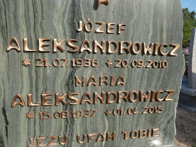 Maria ALEKSANDROWICZ 1937 Gdynia - Grobonet - Wyszukiwarka osób pochowanych