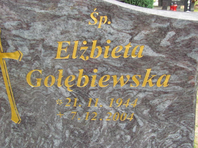 Elżbieta GOŁĘBIEWSKA 1944 Gdynia - Grobonet - Wyszukiwarka osób pochowanych