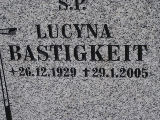 Lucyna BASTIGKEIT 1929 Gdynia - Grobonet - Wyszukiwarka osób pochowanych