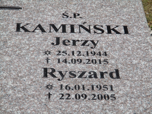Jerzy KAMIŃSKI 1944 Gdynia - Grobonet - Wyszukiwarka osób pochowanych
