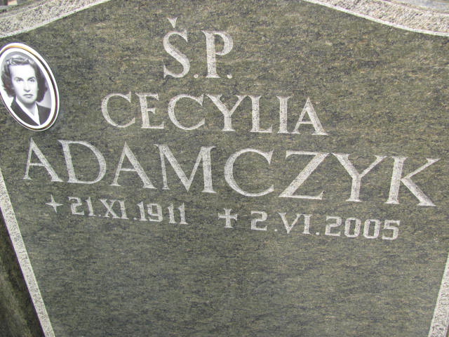 Cecylia ADAMCZYK 1911 Gdynia - Grobonet - Wyszukiwarka osób pochowanych