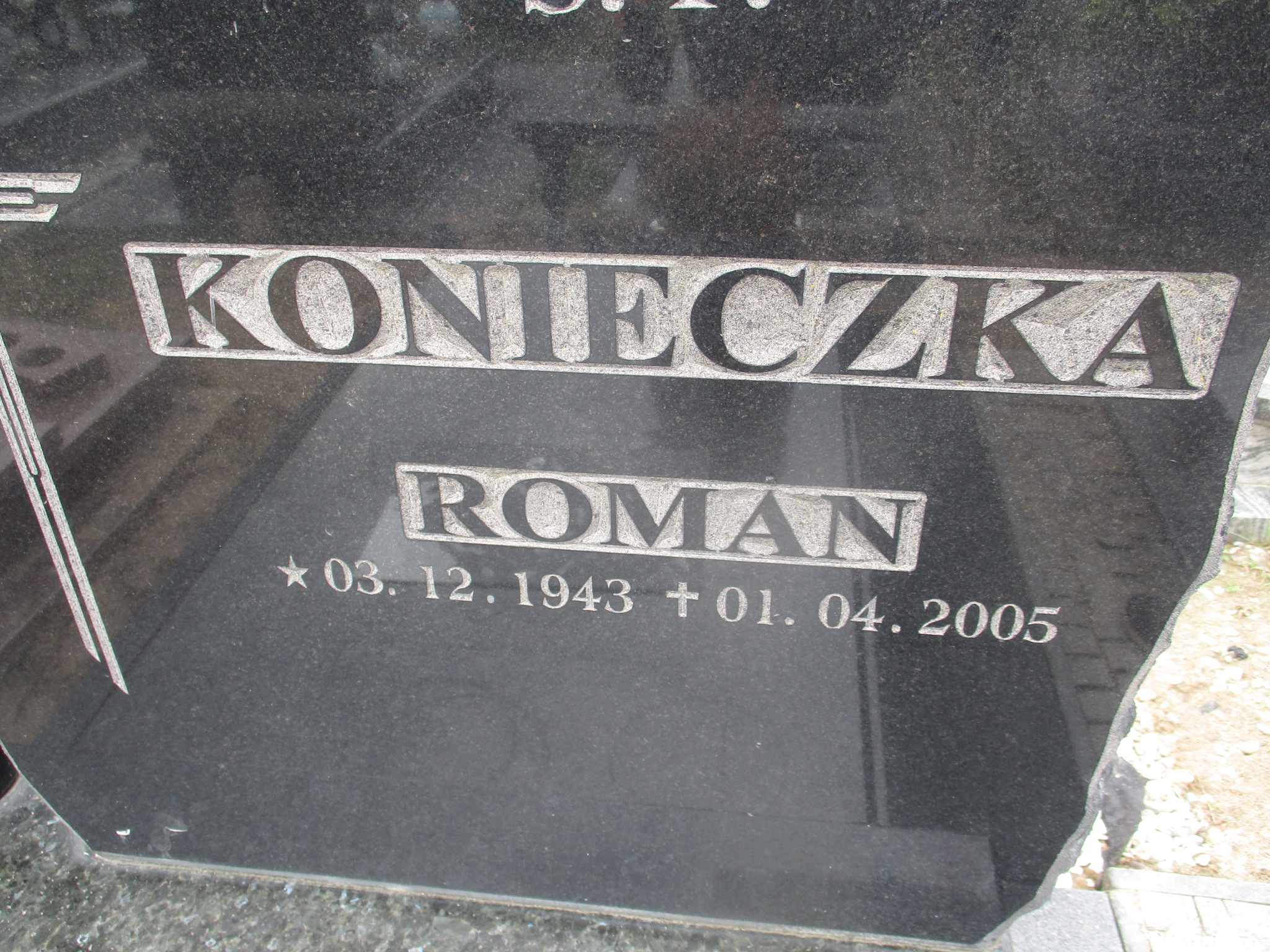 Roman KONIECZKA 1943 Gdynia - Grobonet - Wyszukiwarka osób pochowanych