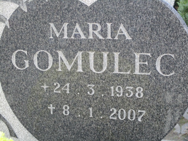 Maria GOMULEC 1938 Gdynia - Grobonet - Wyszukiwarka osób pochowanych