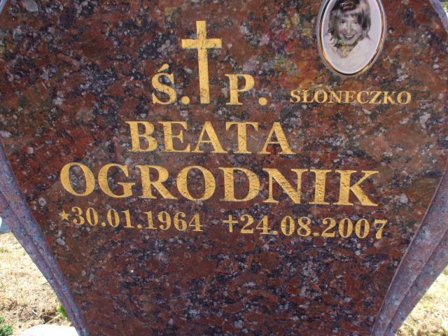 Beata OGRODNIK 1964 Gdynia - Grobonet - Wyszukiwarka osób pochowanych