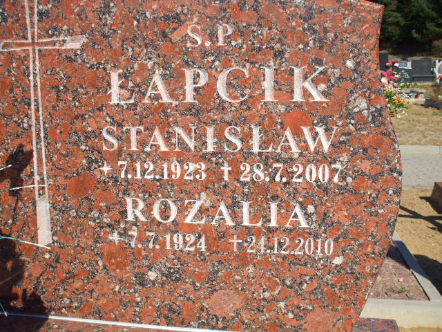 ROZALIA GENOWEFA ŁAPCIK 1924 Gdynia - Grobonet - Wyszukiwarka osób pochowanych