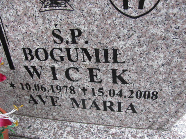 BOGUMIŁ ZYGMUNT WICEK 1978 Gdynia - Grobonet - Wyszukiwarka osób pochowanych