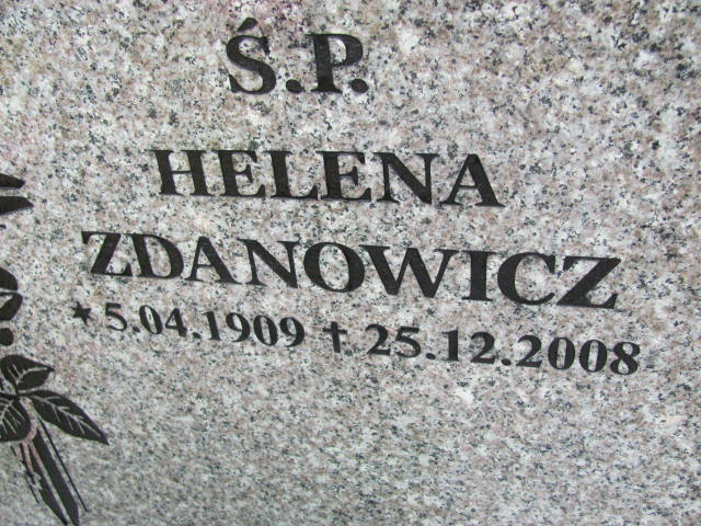 Helena ZDANOWICZ 1909 Gdynia - Grobonet - Wyszukiwarka osób pochowanych
