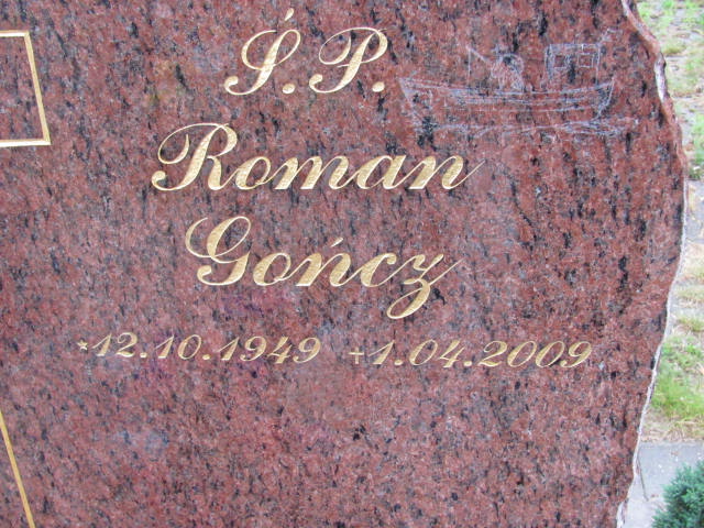 Roman Józef GOŃCZ 1949 Gdynia - Grobonet - Wyszukiwarka osób pochowanych