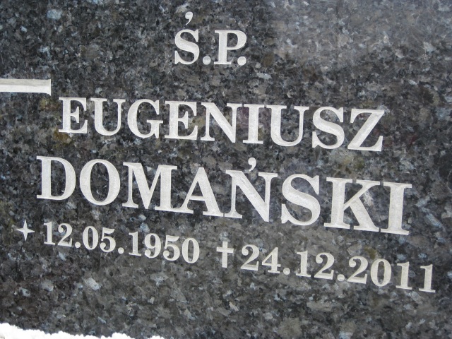 Eugeniusz DOMAŃSKI 1950 Gdynia - Grobonet - Wyszukiwarka osób pochowanych