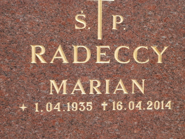 Marian RADECKI 1935 Gdynia - Grobonet - Wyszukiwarka osób pochowanych