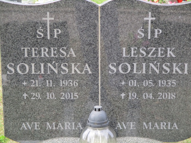 Teresa SOLIŃSKA 1936 Gdynia - Grobonet - Wyszukiwarka osób pochowanych