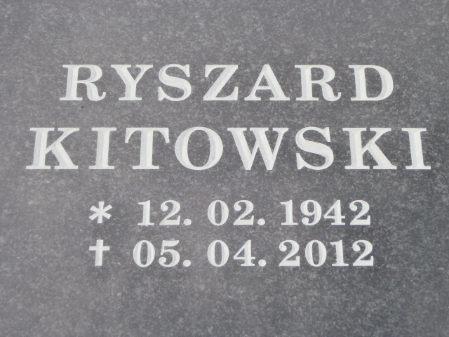 Ryszard KITOWSKI 1942 Gdynia - Grobonet - Wyszukiwarka osób pochowanych