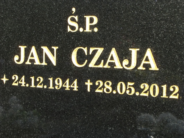 JAN PAWEŁ CZAJA 1944 Gdynia - Grobonet - Wyszukiwarka osób pochowanych