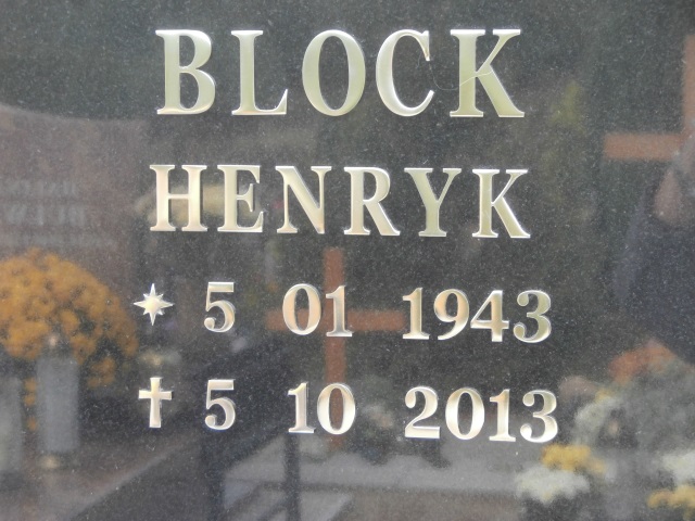 Henryk BLOCK 1943 Gdynia - Grobonet - Wyszukiwarka osób pochowanych