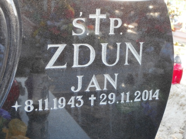 Jan ZDUN 1943 Gdynia - Grobonet - Wyszukiwarka osób pochowanych