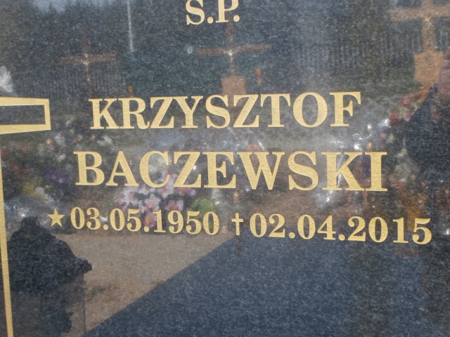 Krzysztof BACZEWSKI 1950 Gdynia - Grobonet - Wyszukiwarka osób pochowanych