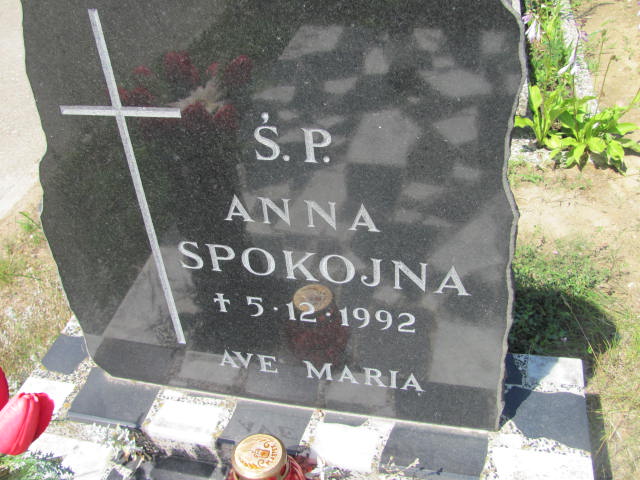 Anna SPOKOJNA 1920 Gdynia - Grobonet - Wyszukiwarka osób pochowanych