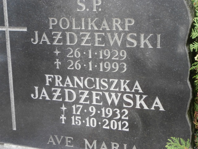 Franciszka JAŻDŻEWSKA 1932 Gdynia - Grobonet - Wyszukiwarka osób pochowanych