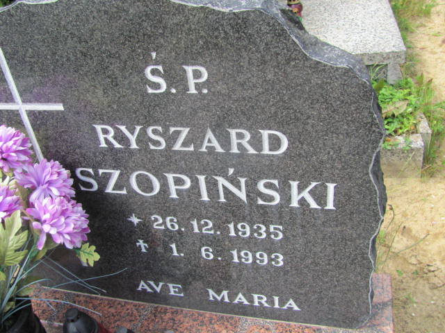 Ryszard SZOPIŃSKI 1935 Gdynia - Grobonet - Wyszukiwarka osób pochowanych