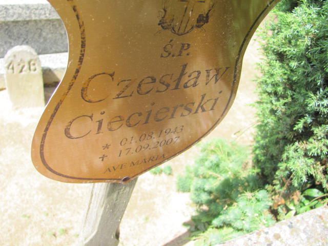 Czesław CIECIERSKI 1943 Gdynia - Grobonet - Wyszukiwarka osób pochowanych