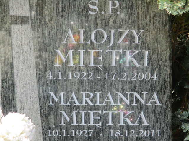 Alojzy MIĘTKI 1922 Gdynia - Grobonet - Wyszukiwarka osób pochowanych