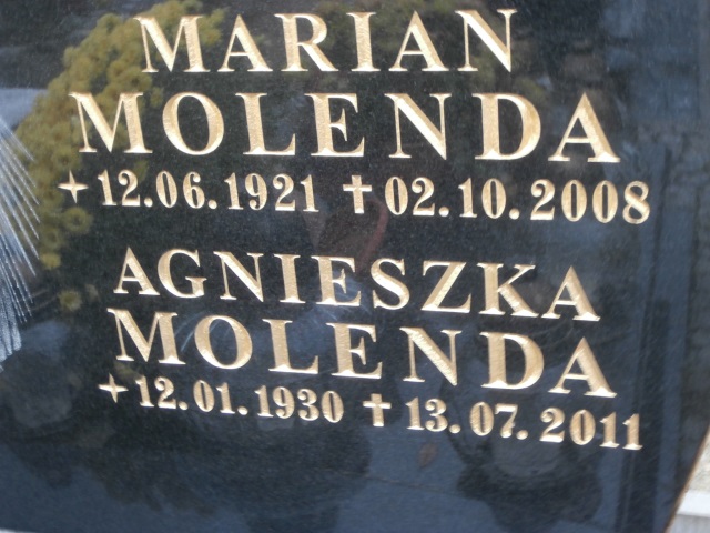 Agnieszka MOLENDA 1930 Gdynia - Grobonet - Wyszukiwarka osób pochowanych