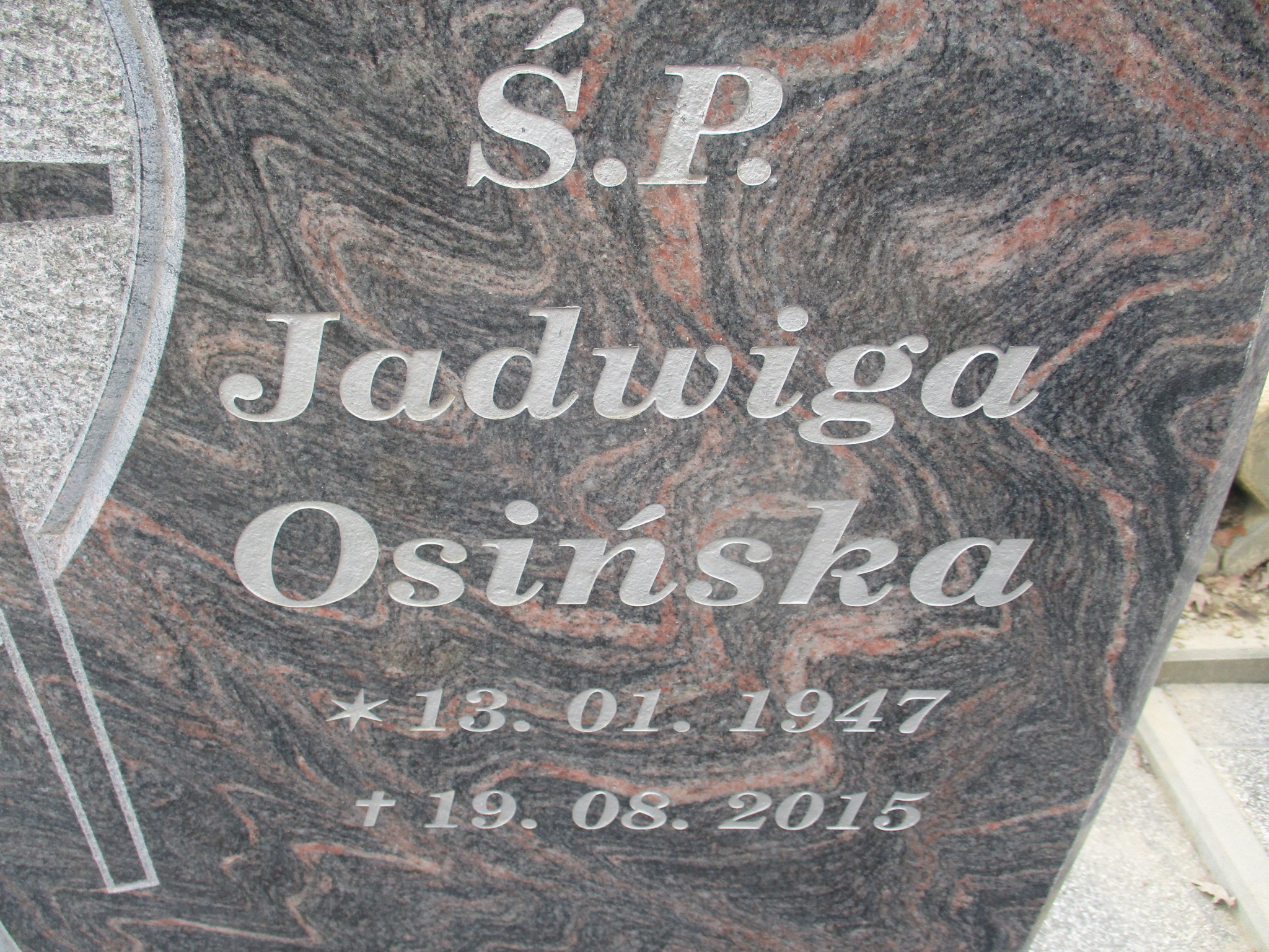 Jadwiga OSIŃSKA 1947 Gdynia - Grobonet - Wyszukiwarka osób pochowanych