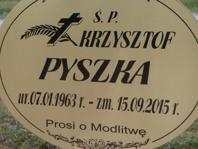 Krzysztof PYSZKA 1963 Gdynia - Grobonet - Wyszukiwarka osób pochowanych