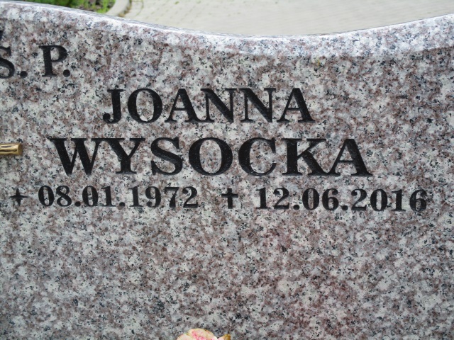 Joanna WYSOCKA 1972 Gdynia - Grobonet - Wyszukiwarka osób pochowanych