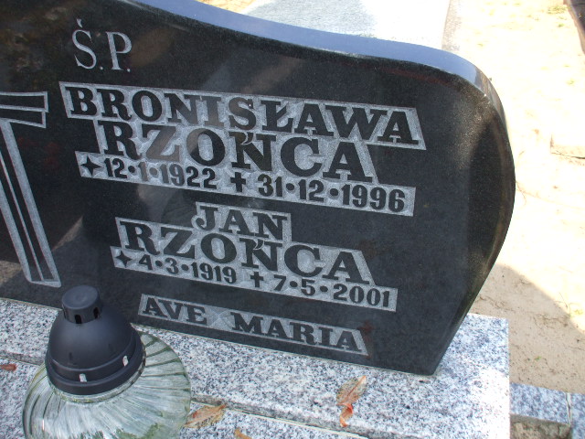 Bronisława RZOŃCA 1922 Gdynia - Grobonet - Wyszukiwarka osób pochowanych