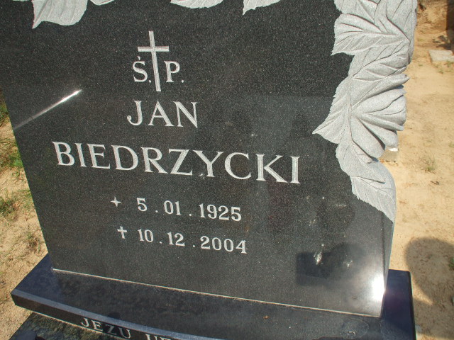 Jan BIEDRZYCKI 1925 Gdynia - Grobonet - Wyszukiwarka osób pochowanych