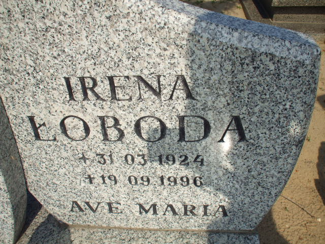 Irena ŁOBODA 1924 Gdynia - Grobonet - Wyszukiwarka osób pochowanych