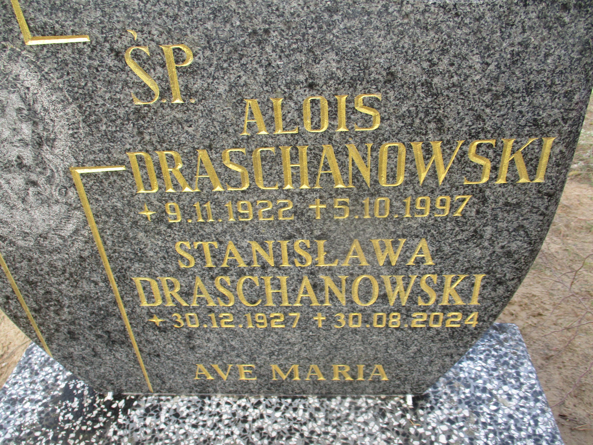 Alois DRASCHANOWSKI 1922 Gdynia - Grobonet - Wyszukiwarka osób pochowanych