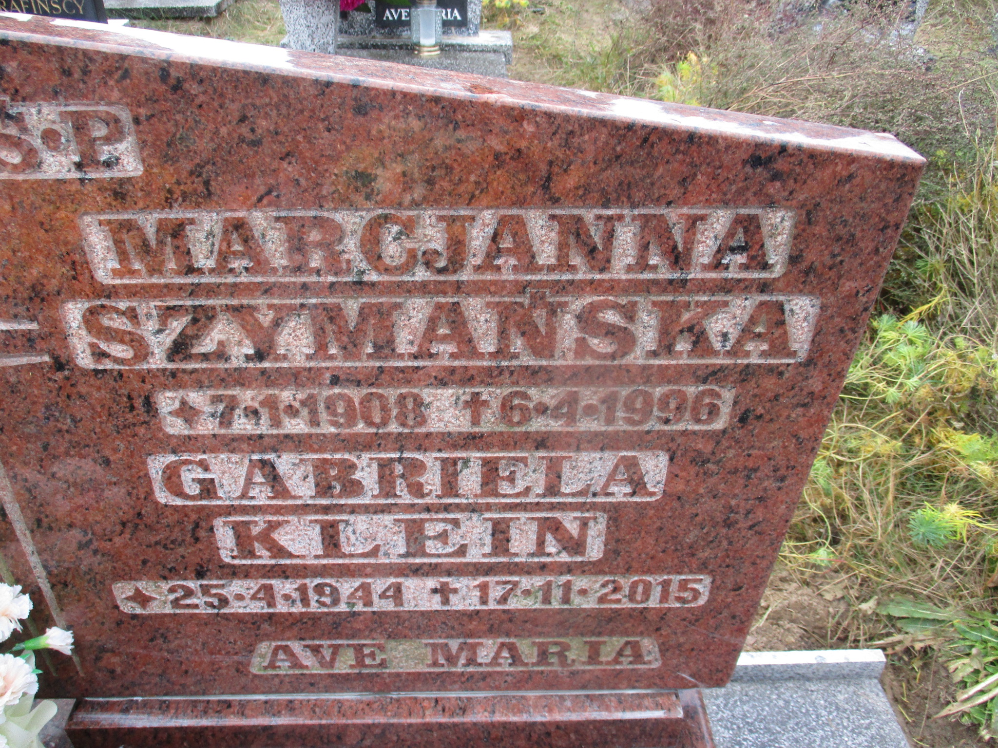 Marcjanna SZYMAŃSKA 1908 Gdynia - Grobonet - Wyszukiwarka osób pochowanych