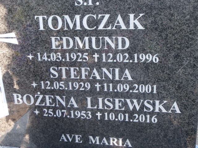 Bożena LISEWSKA 1953 Gdynia - Grobonet - Wyszukiwarka osób pochowanych