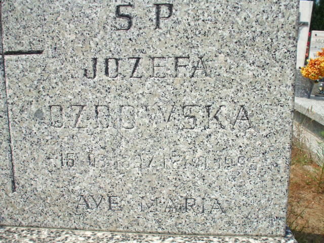 Józefa OZDOWSKA 1897 Gdynia - Grobonet - Wyszukiwarka osób pochowanych