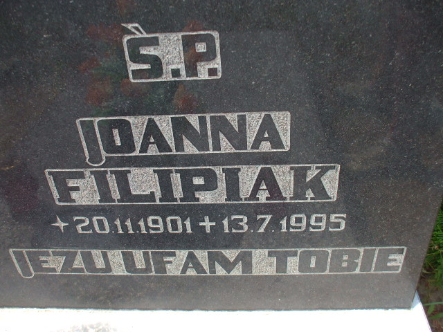 Joanna FILIPIAK 1901 Gdynia - Grobonet - Wyszukiwarka osób pochowanych