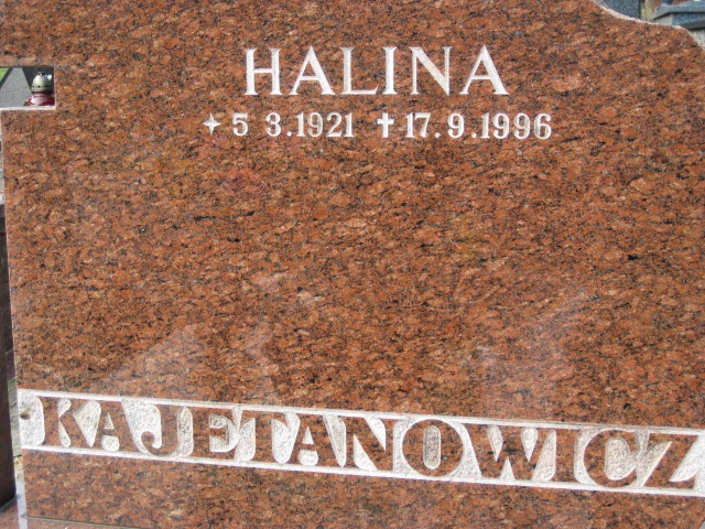 Halina KAJETANOWICZ 1921 Gdynia - Grobonet - Wyszukiwarka osób pochowanych