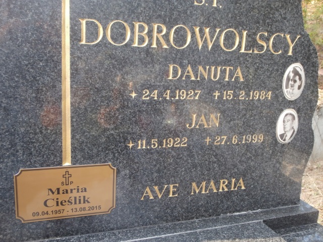Maria CIEŚLIK 1957 Gdynia - Grobonet - Wyszukiwarka osób pochowanych
