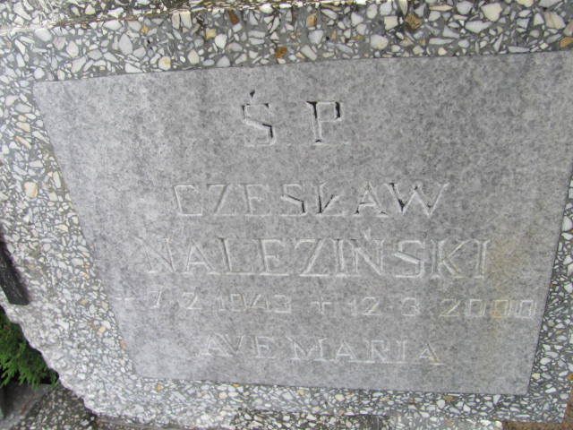 Czesław NALEZIŃSKI 1943 Gdynia - Grobonet - Wyszukiwarka osób pochowanych