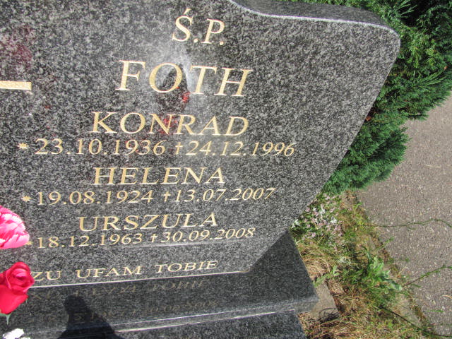 ROBERT KONRAD FOTH 1936 Gdynia - Grobonet - Wyszukiwarka osób pochowanych