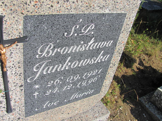 Bronisława JANKOWSKA 1921 Gdynia - Grobonet - Wyszukiwarka osób pochowanych